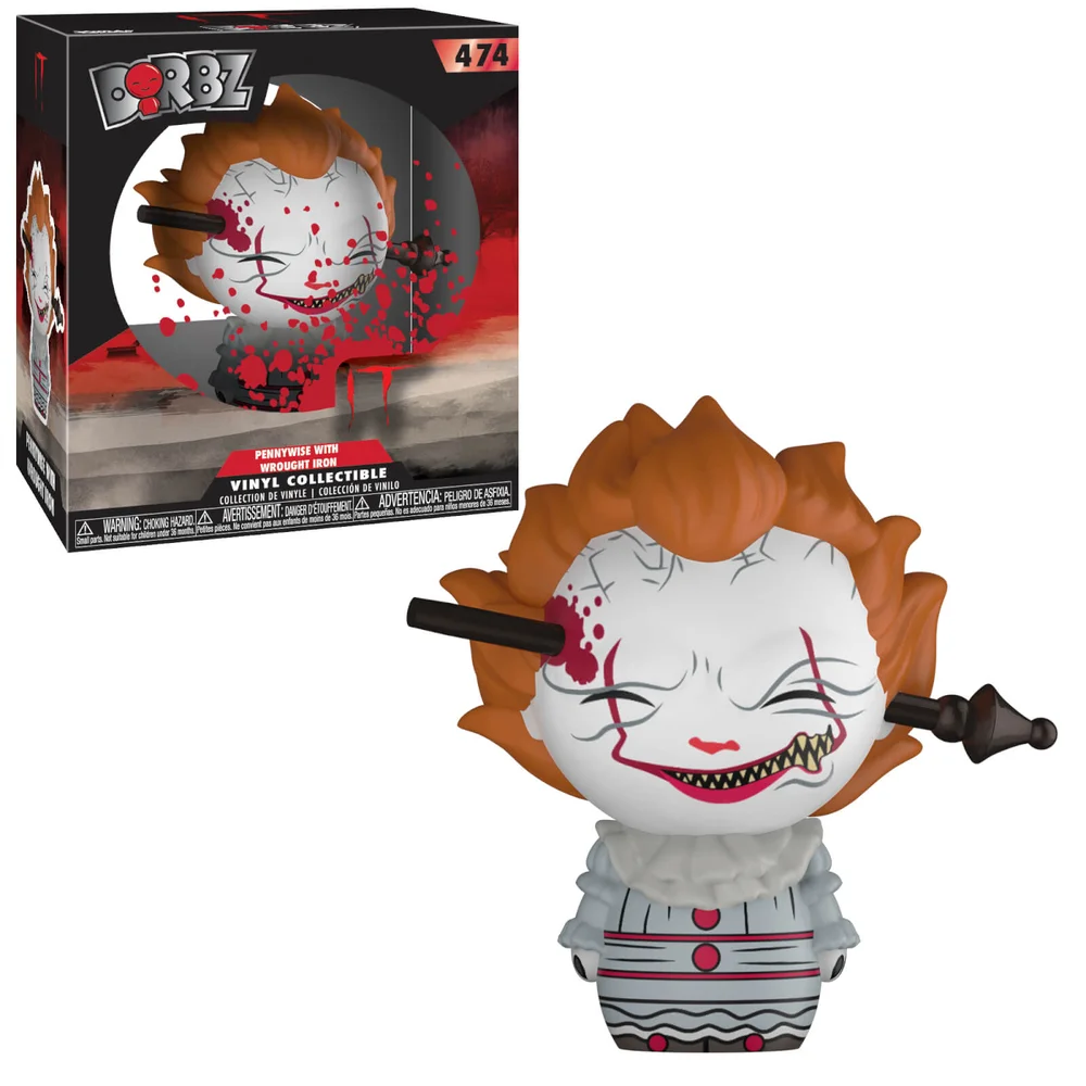 IT Pennywise met smeedijzer Dorbz-vinyl figuur Afbeelding 1
