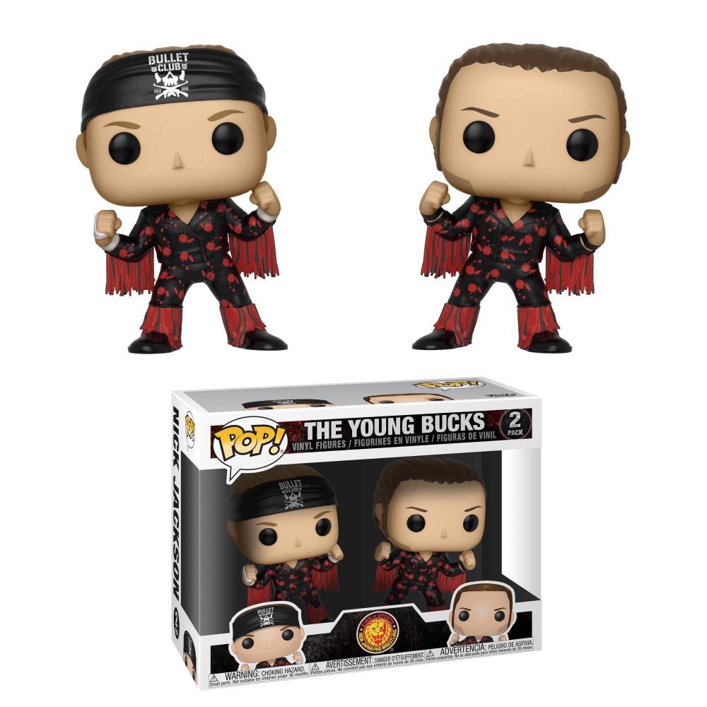 New Japan Pro-Wrestling Bullet Club Young Bucks Funko Pop! Figuur (2-pack) Afbeelding 1