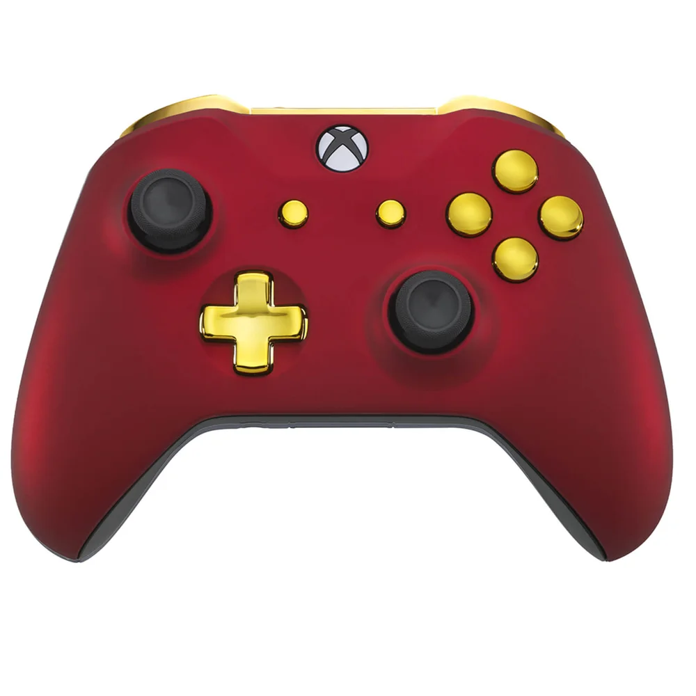 Xbox One S - Red Velvet & Gold Edition (UK) Afbeelding 1