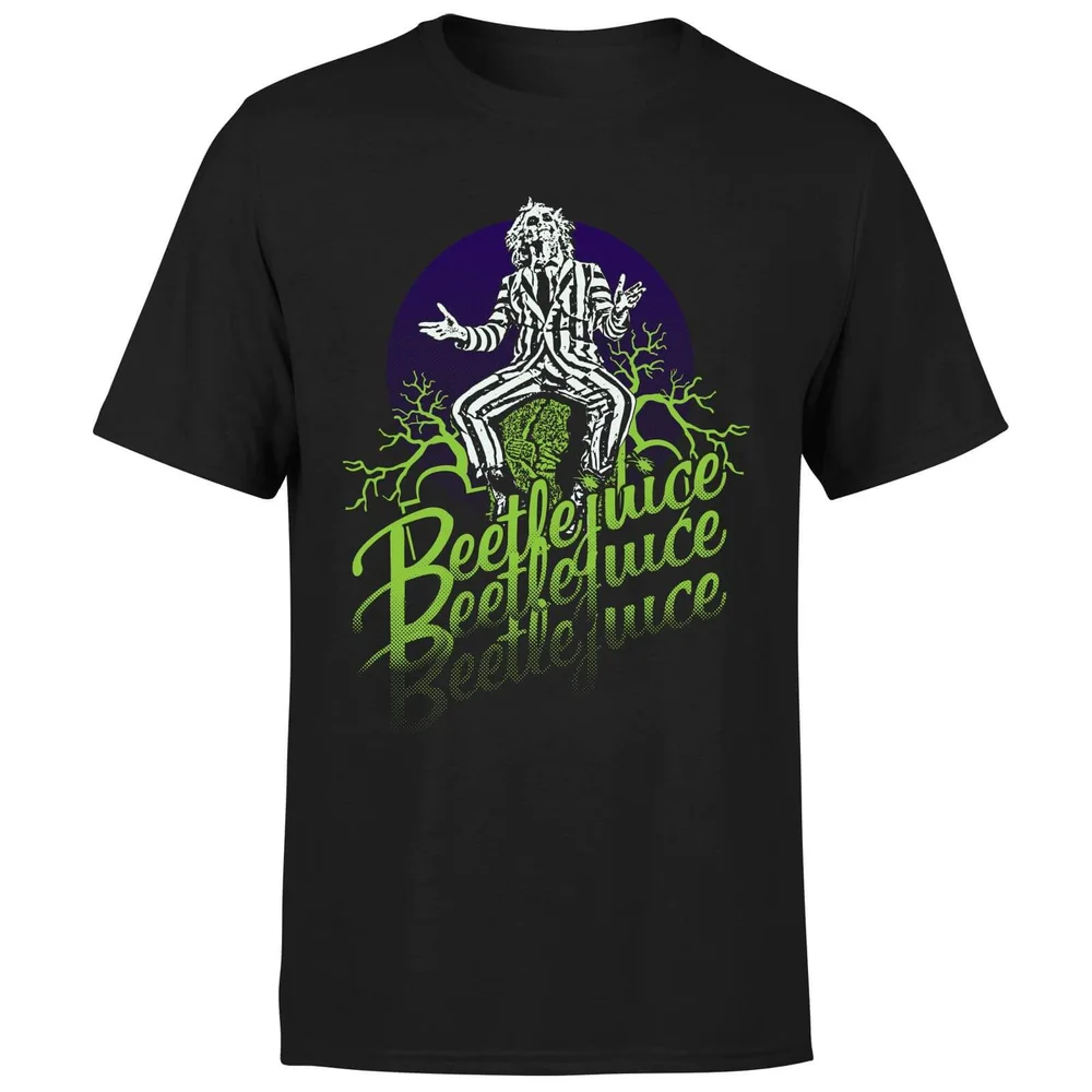 Beetlejuice Faded T-Shirt - Black - S Afbeelding 1