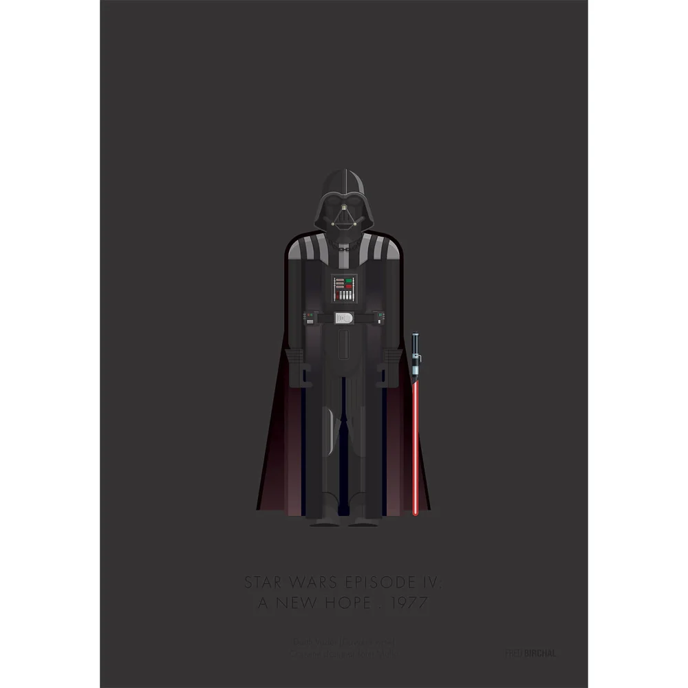 Star Wars A New Hope Vader Print Afbeelding 1
