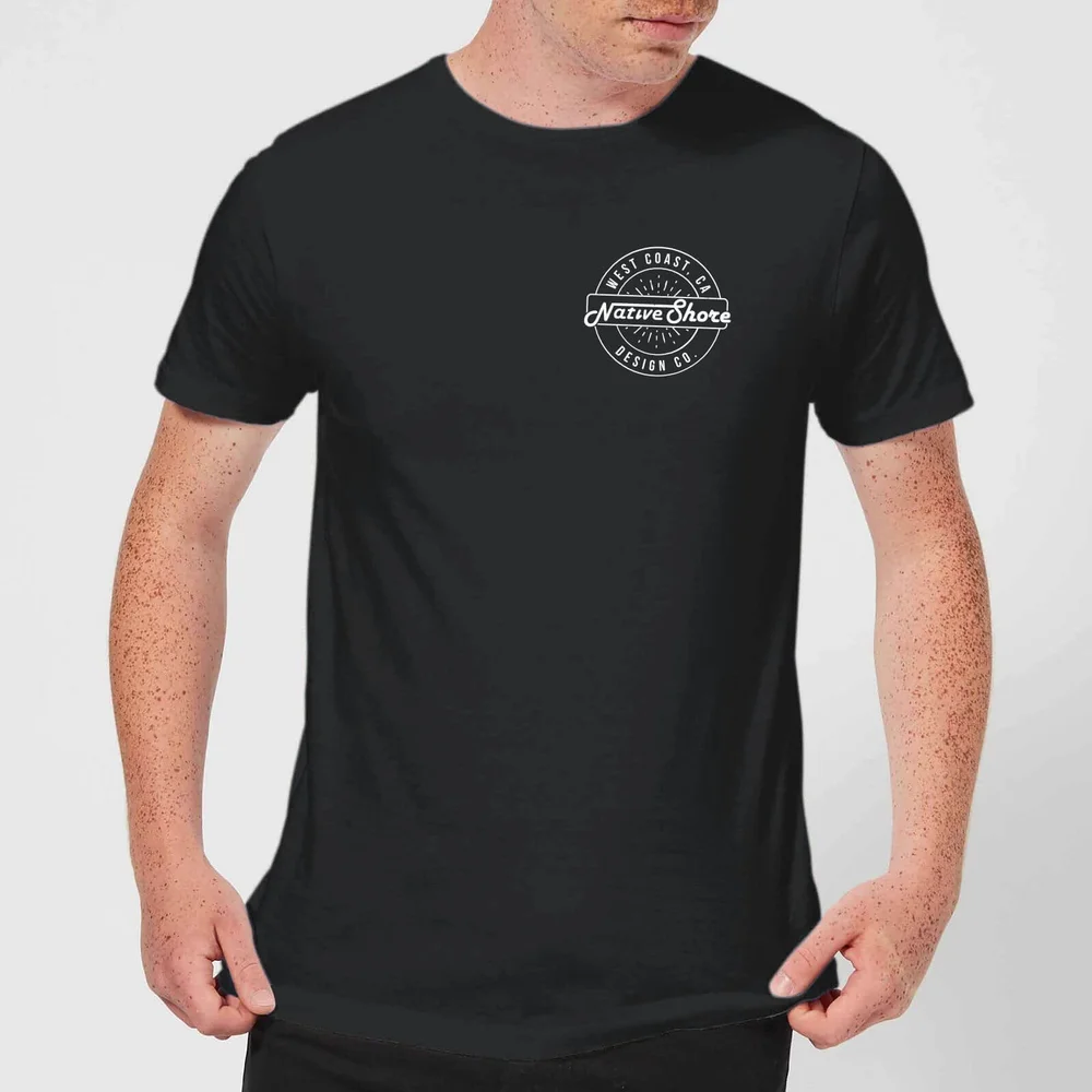 Native Shore Men's West Coast T-Shirt - Black - 5XL Afbeelding 1