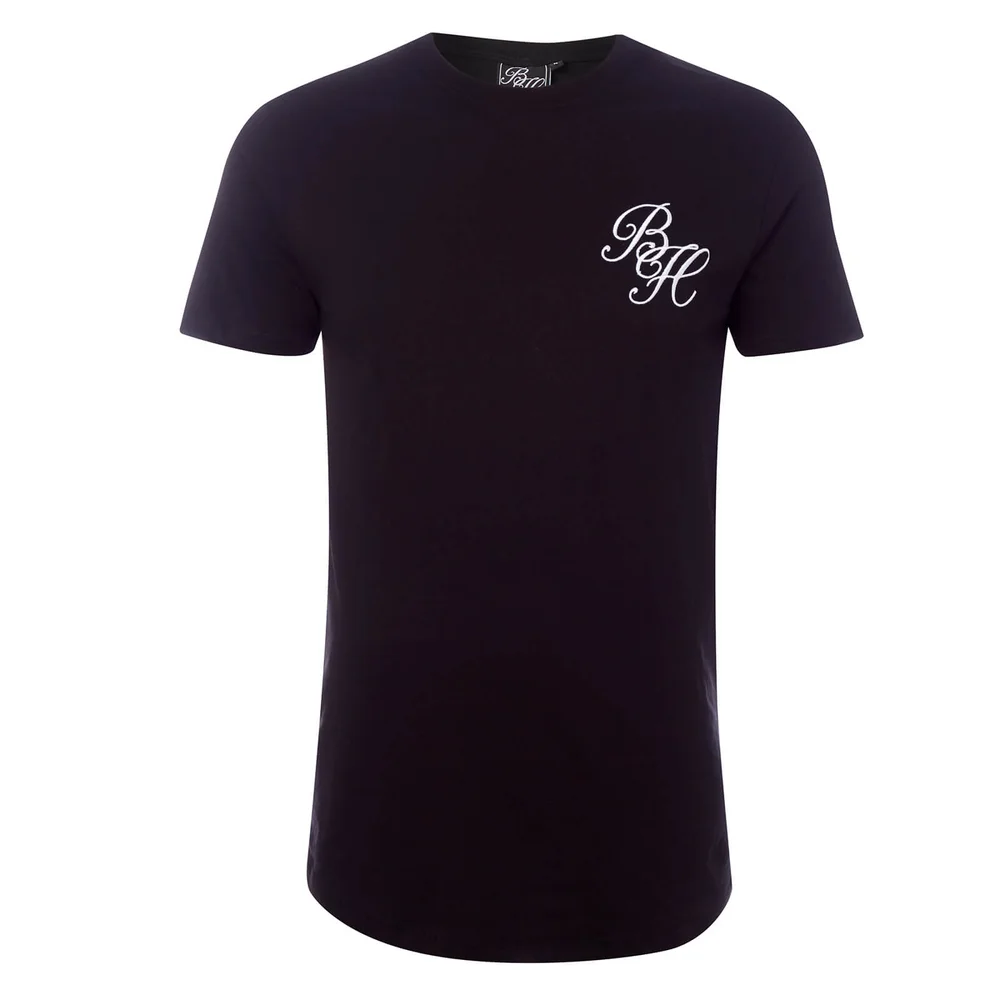 Beck & Hersey Men's Embroidered Classic Logo T-Shirt - Black - S - Zwart Afbeelding 1