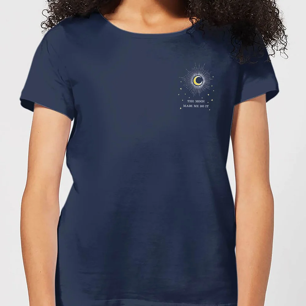 The Moon Made Me Do It Women's T-Shirt - Navy - S - Navy blauw Afbeelding 1