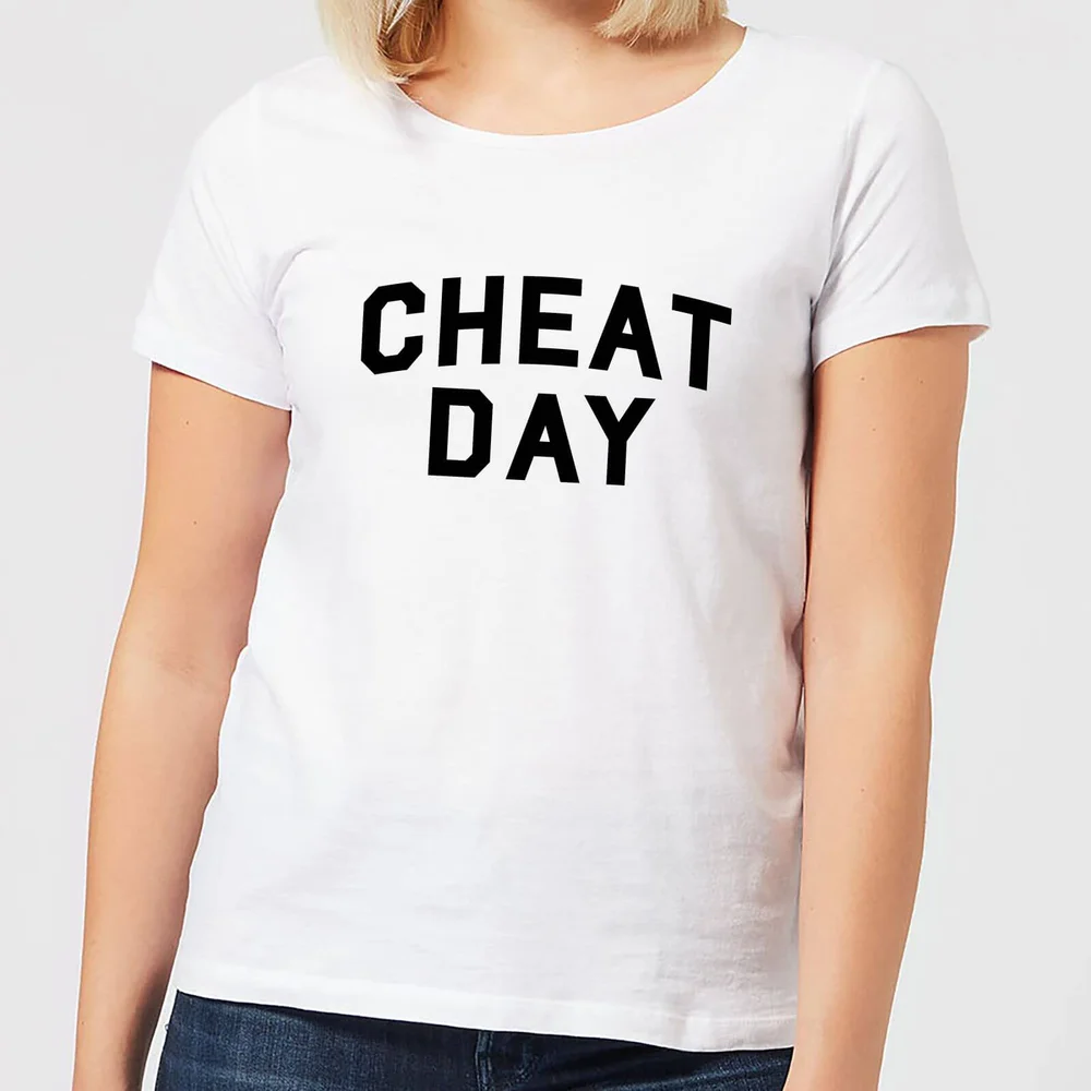 Cheat Day Women's T-Shirt - White - S - Wit Afbeelding 1