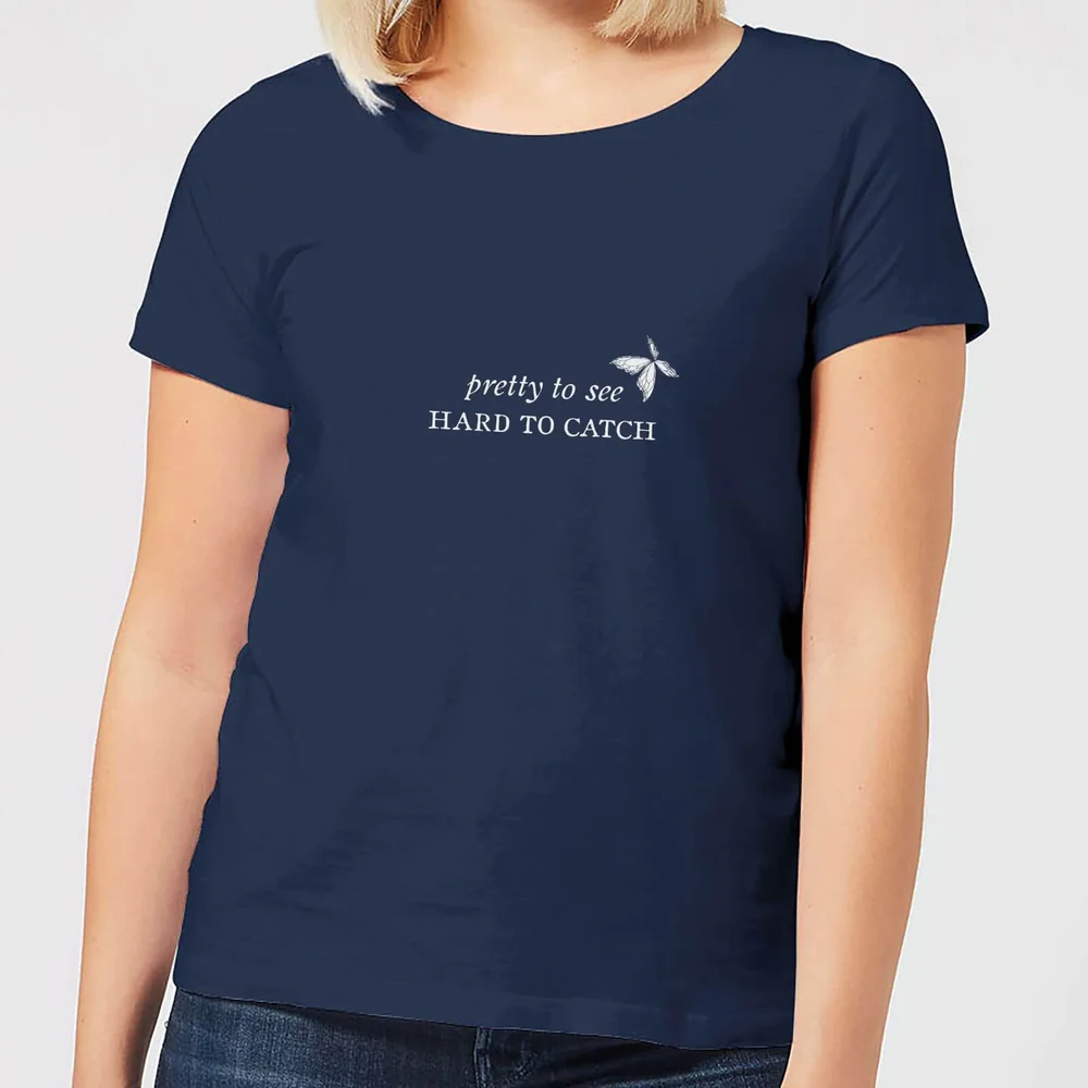 Pretty To See, Hard To Catch Women's T-Shirt - Navy - S - Navy blauw Afbeelding 1