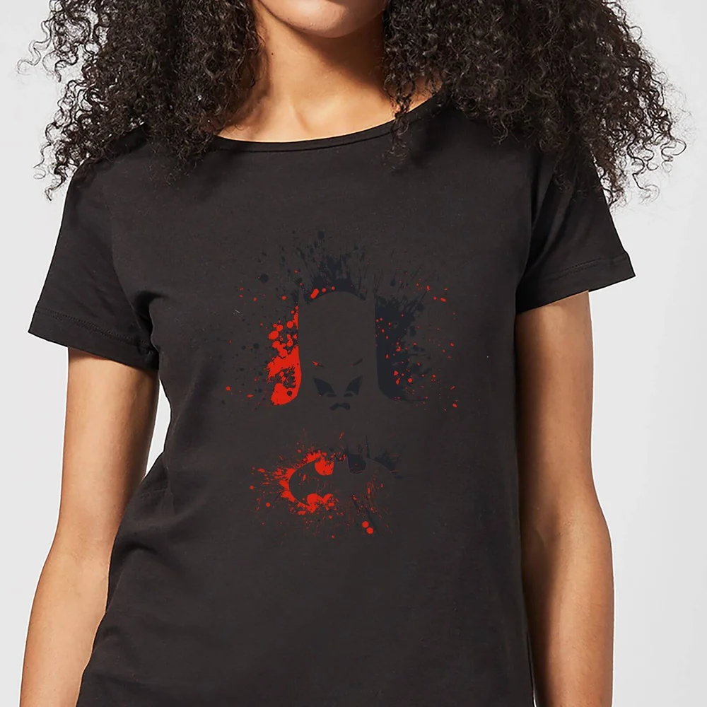 DC Comics Batman Splash Dames T-shirt - Zwart - S - Zwart Afbeelding 1