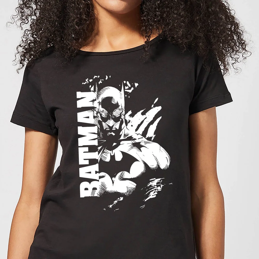 DC Comics Batman Urban Split Dames T-shirt - Zwart - S Afbeelding 1