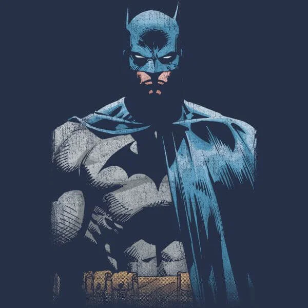 DC Comics Batman Close Up Dames T-shirt - Navy