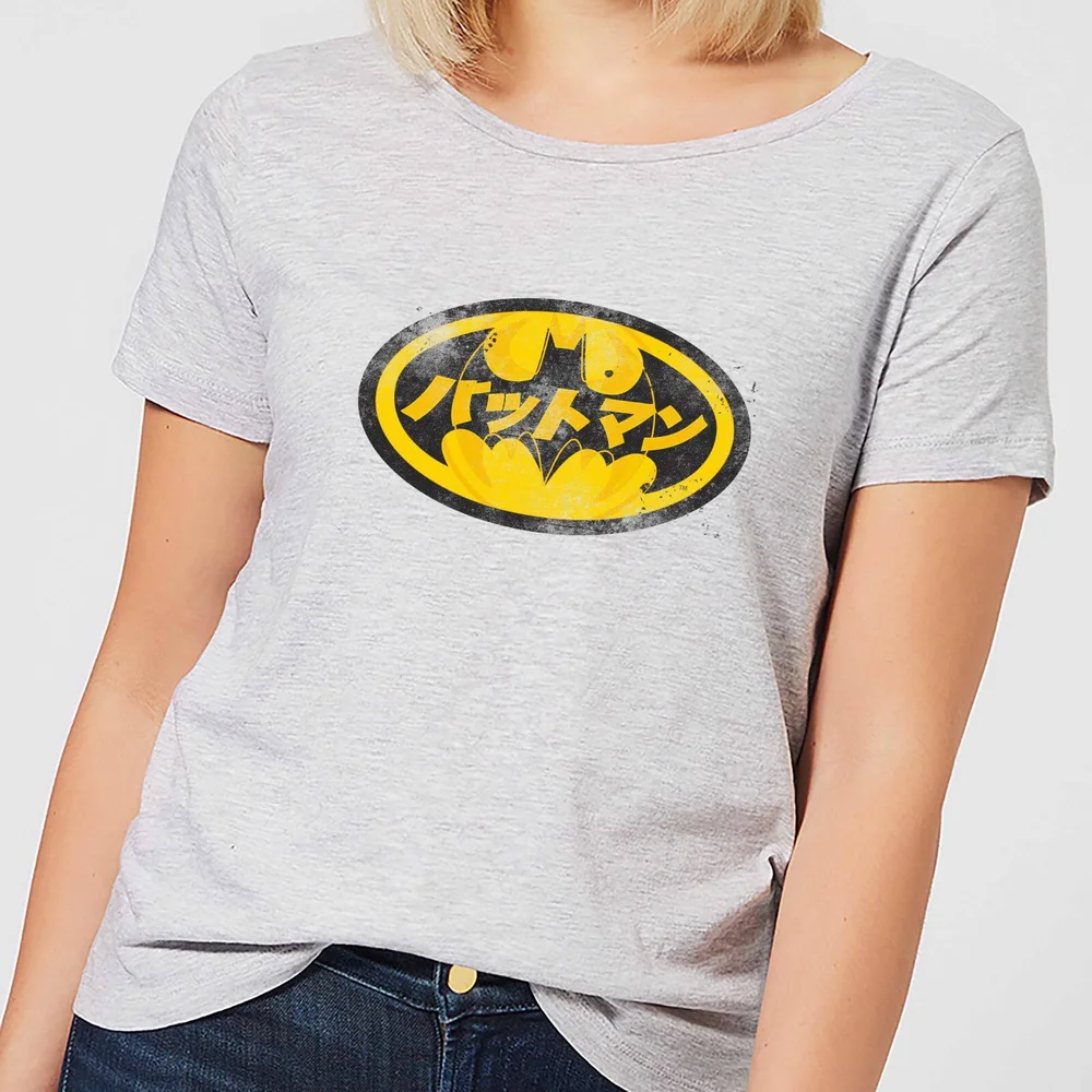 DC Comics Batman Japanese Logo Dames T-shirt - Grijs - S Afbeelding 1
