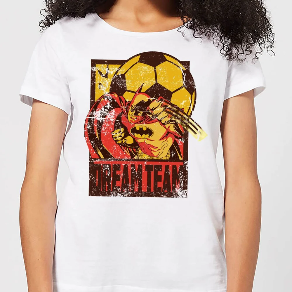 DC Comics Batman Dream Team Punch Dames T-shirt - Wit - S Afbeelding 1