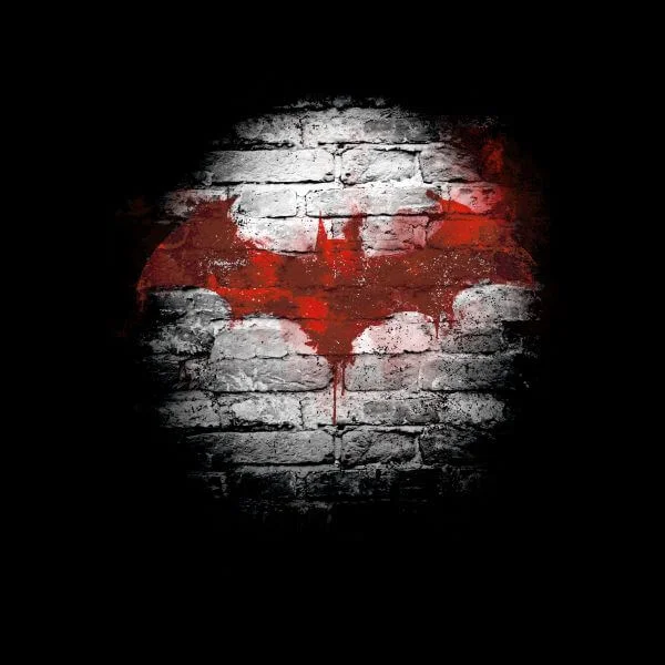 DC Comics Batman Logo Wall Dames T-shirt - Zwart