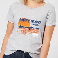 Jaws Amity Swim Club Dames T-shirt - Grijs - undefined undefined