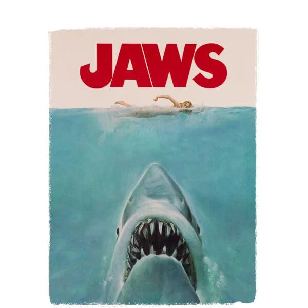 Jaws Classic Poster Dames T-shirt - Wit