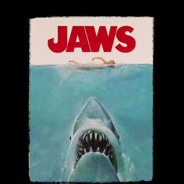 Jaws Classic Poster Trui - Zwart