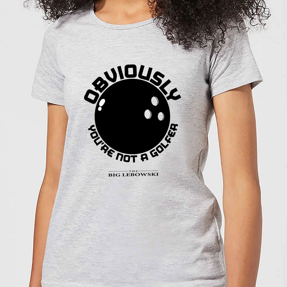 The Big Lebowski Obviously You're Not A Golfer Dames T-shirt - Grijs - S Afbeelding 1