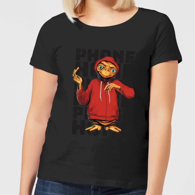 E.T. Phone Home met Vest Dames T-shirt - Zwart
