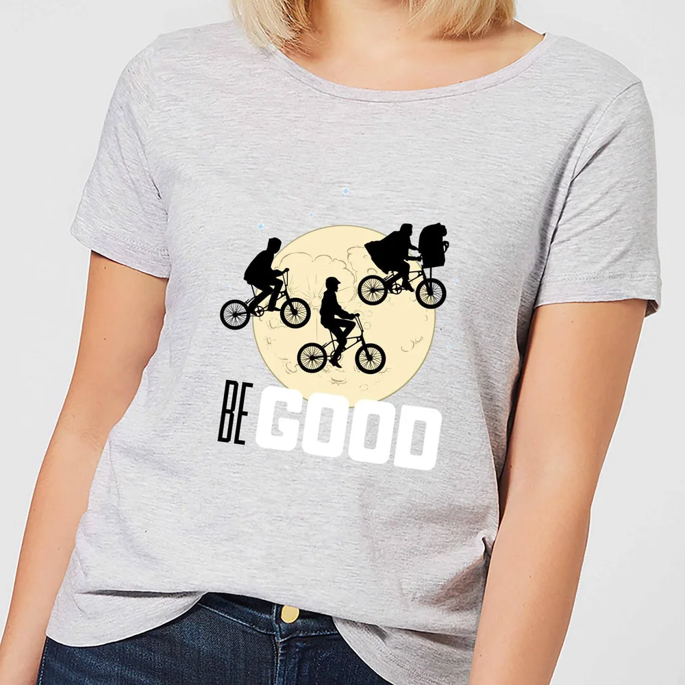 E.T. Be Good Dames T-shirt - Grijs - S Afbeelding 1
