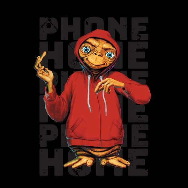 E.T. Phone Home met Vest Trui - Zwart