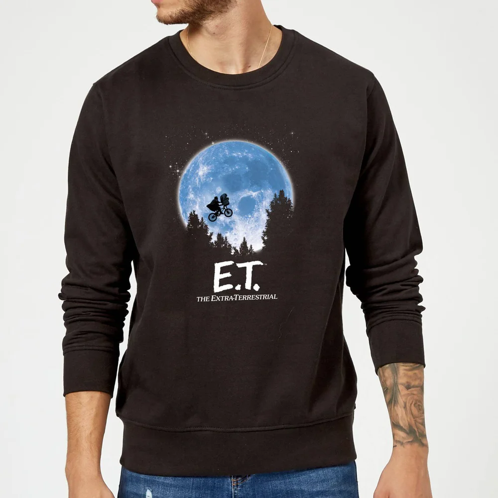E.T. Maan Silhouet Trui - Zwart - S Afbeelding 1