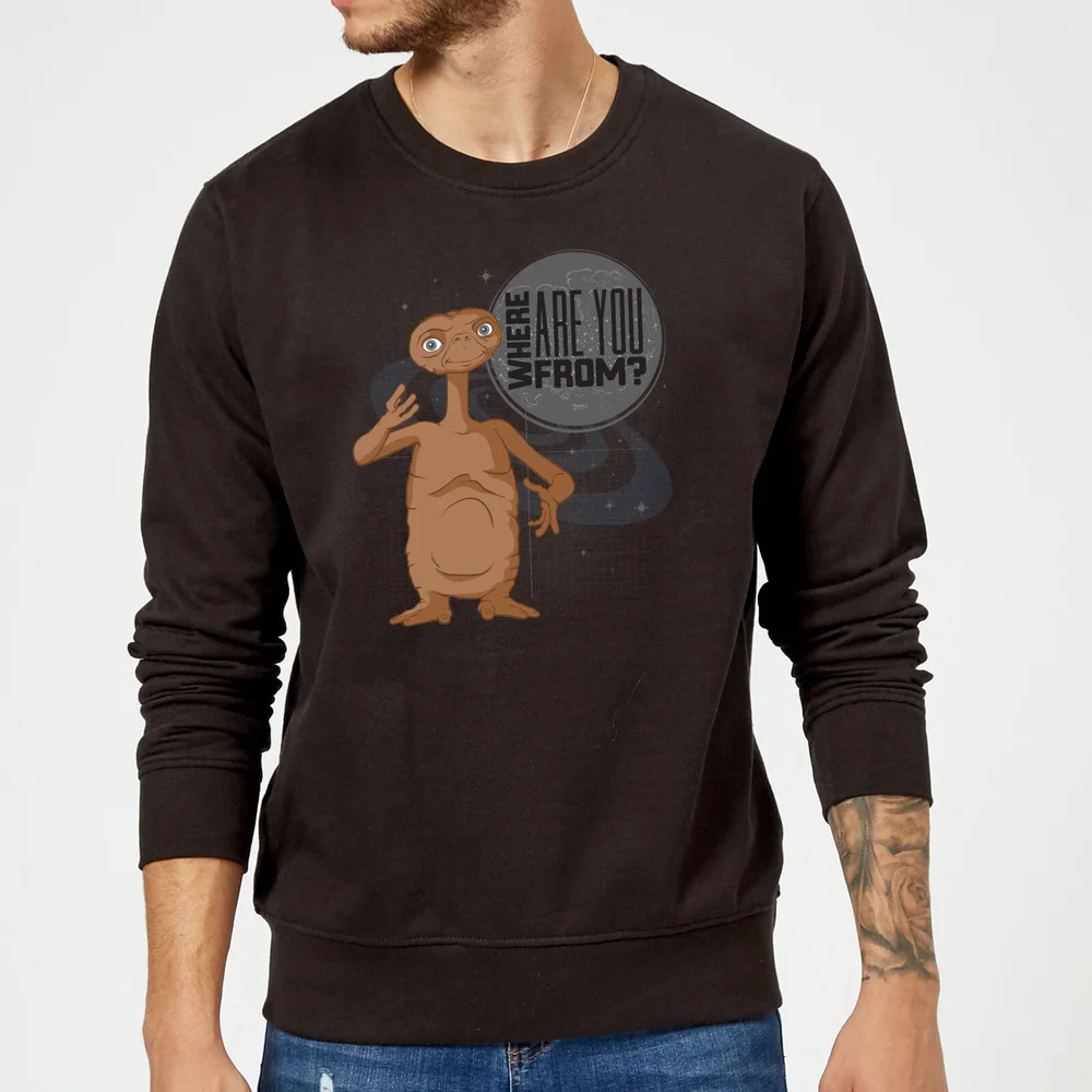 E.T. Where Are You From Trui - Zwart - S Afbeelding 1