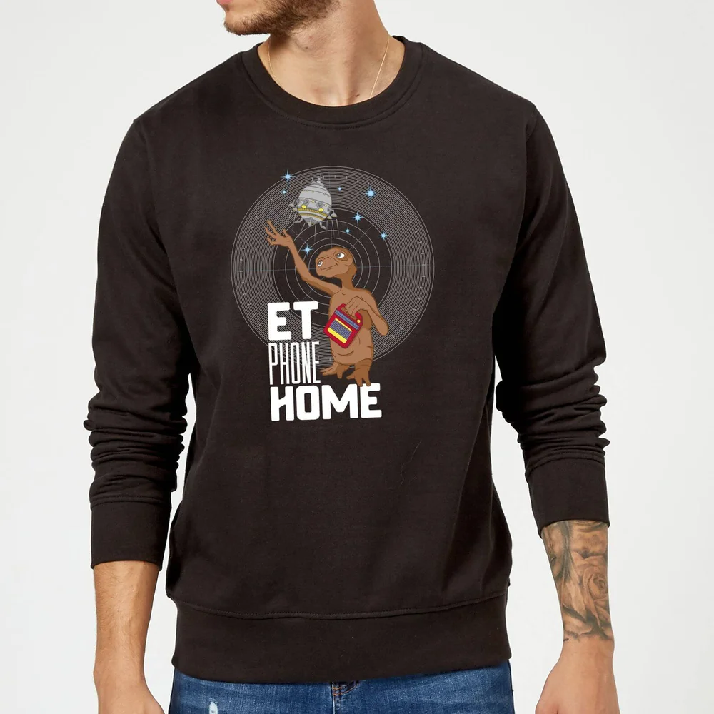 E.T. Phone Home Trui - Zwart - S Afbeelding 1