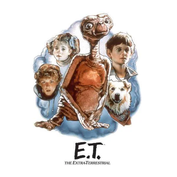 E.T. Geschilderd Portret Trui - Wit