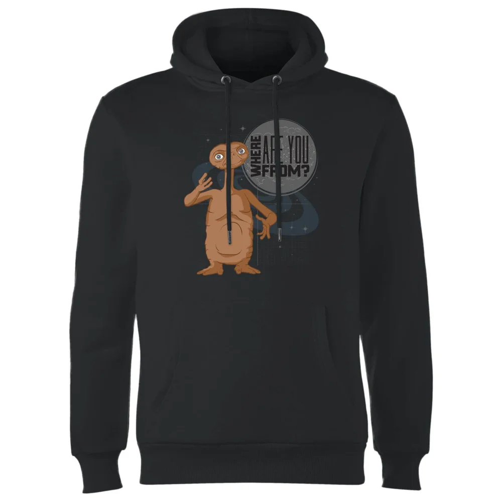 E.T. Where Are You From Hoodie - Zwart - S Afbeelding 1