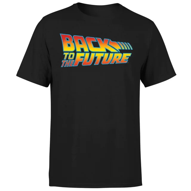 Back to the Future Classic Logo T-shirt - Zwart