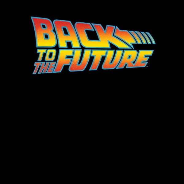 Back to the Future Classic Logo Dames T-shirt - Zwart