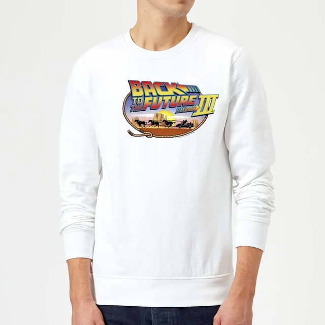 Back to the Future Lasso Trui - Wit