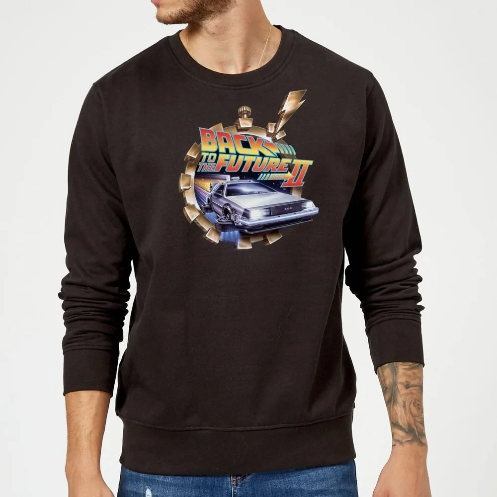 Back to the Future Clockwork Trui - Zwart - S Afbeelding 1
