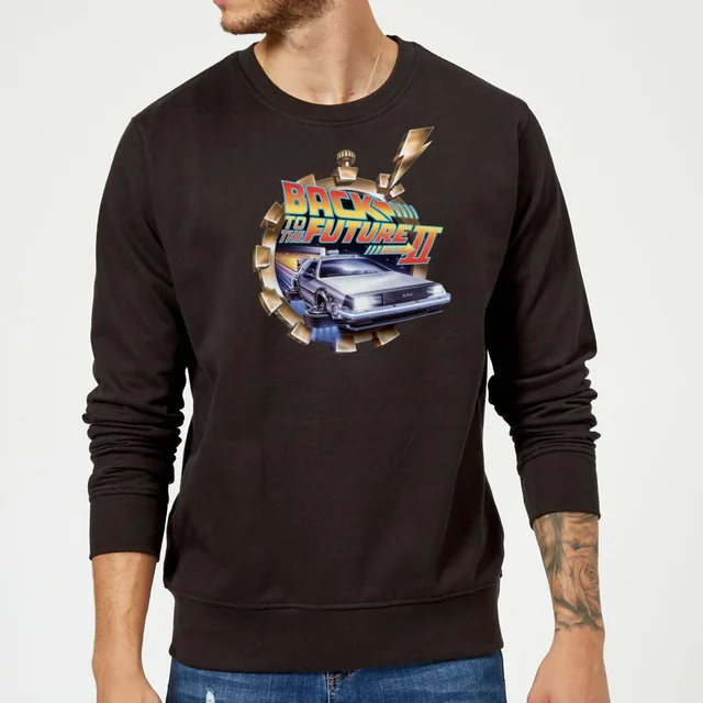 Back to the Future Clockwork Trui - Zwart