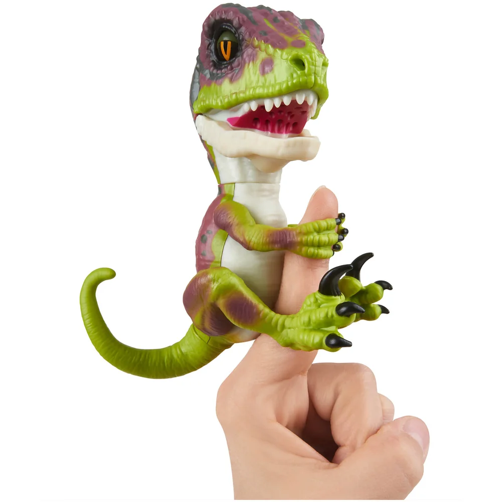 Untamed Velociraptor Dino - Stealth (Green) - By Fingerlings Afbeelding 1