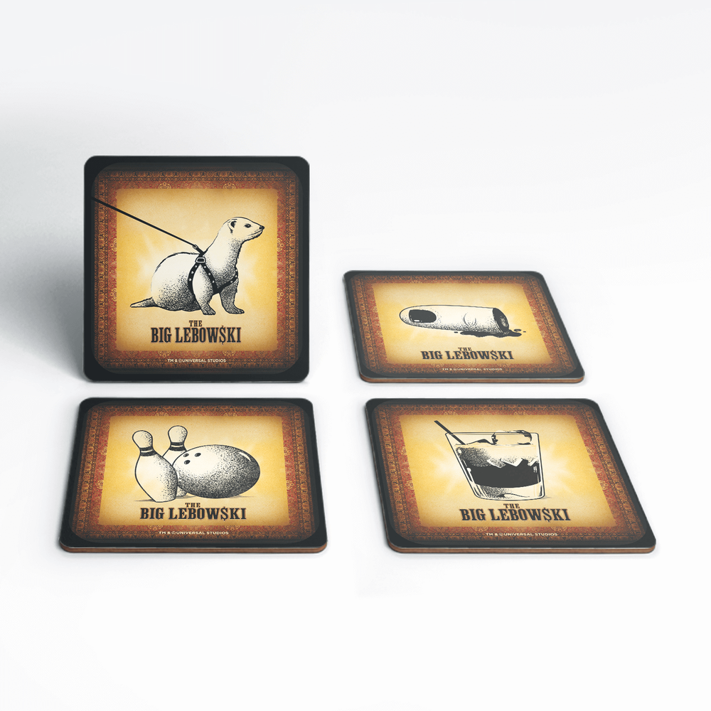 The Big Lebowski Vintage Coaster Set Afbeelding 1