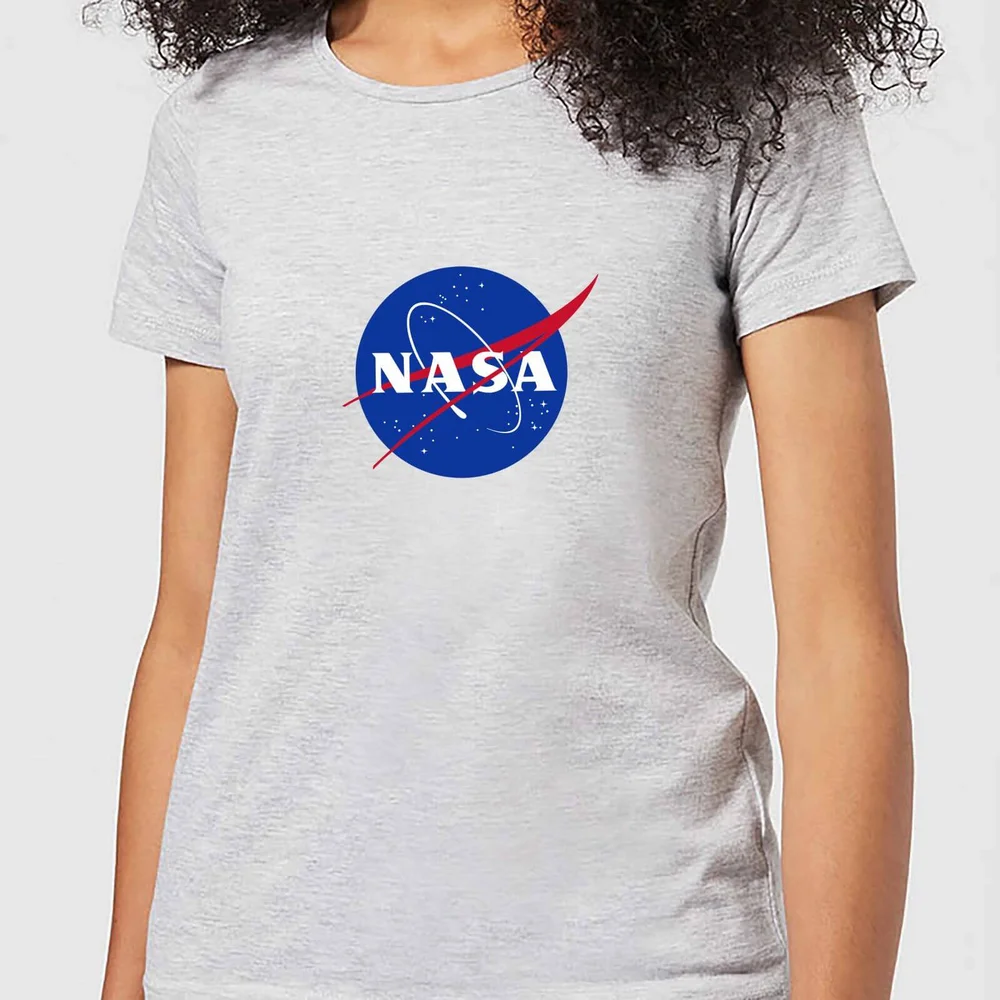 NASA Logo Insignia Dames T-shirt - Grijs - S Afbeelding 1