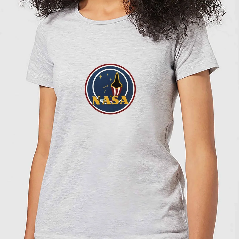 NASA JM Patch Dames T-shirt - Grijs - S Afbeelding 1