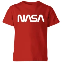 NASA Worm Logotype Kinder T-shirt - Rood - undefined undefined