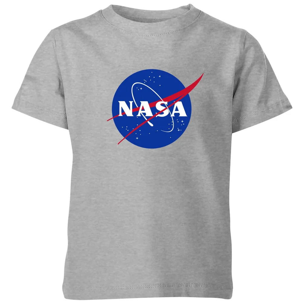 NASA Logo Insignia Kinder T-shirt - Grijs - 98/104 (3-4 jaar) Afbeelding 1