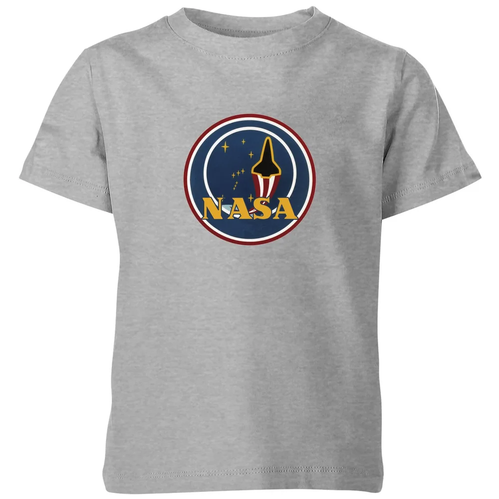 NASA JM Patch Kinder T-shirt - Grijs - 98/104 (3-4 jaar) Afbeelding 1