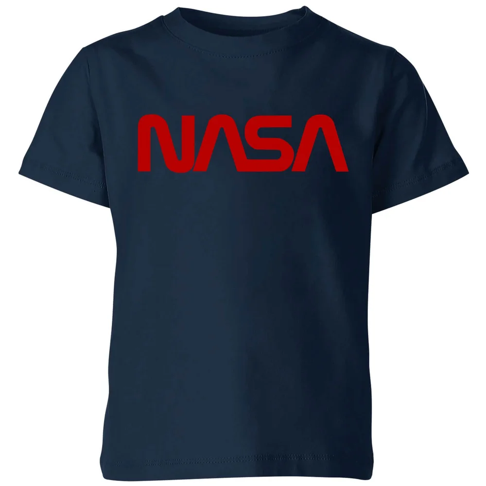 NASA Worm Logotype Kinder T-shirt - Navy - 98/104 (3-4 jaar) Afbeelding 1