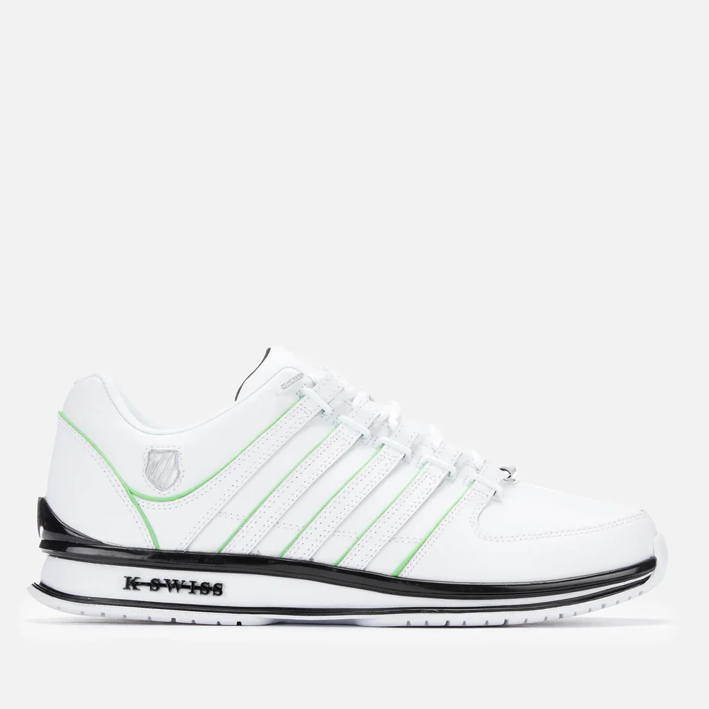 K-Swiss Men's Rinzler SP Trainers - White/Neon Lime - UK 7/EU 41 - Wit Afbeelding 1
