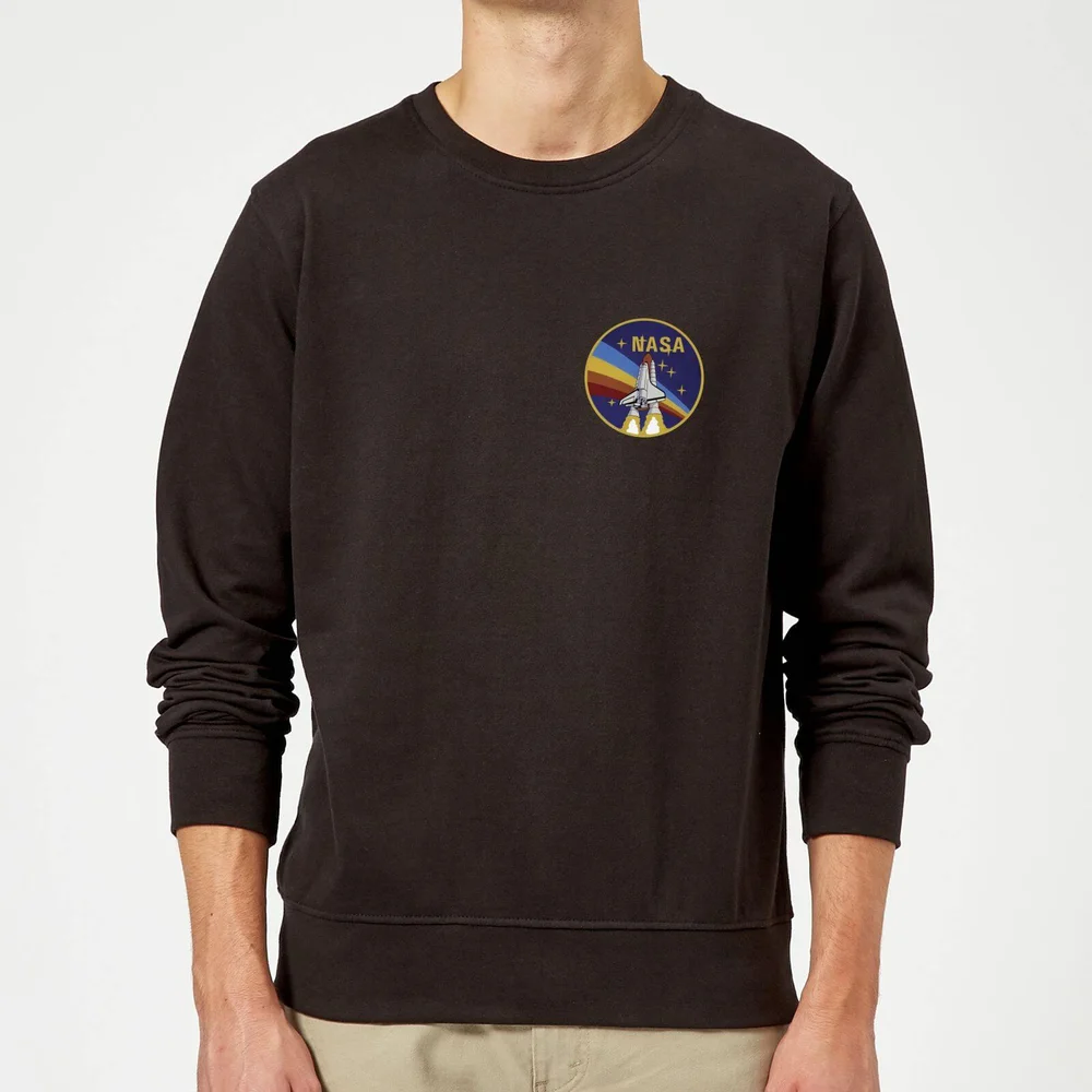 NASA Vintage Rainbow Shuttle Trui - Zwart - S Afbeelding 1