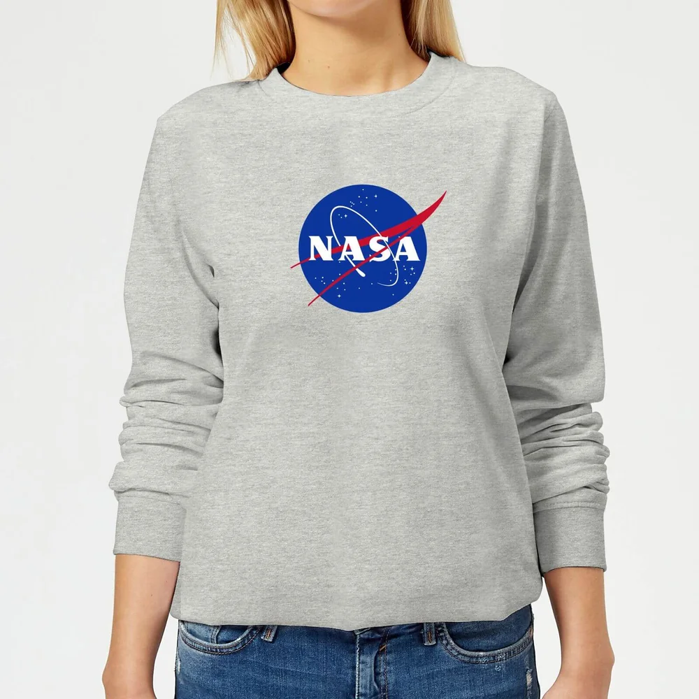 NASA Logo Insignia Dames Trui - Grijs - 3XL Afbeelding 1