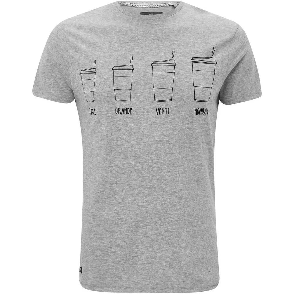 Threadbare Men's Coffee T-Shirt - Grey Marl - S - Grijs Afbeelding 1