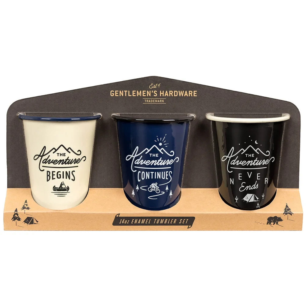 Gentlemen's Hardware Enamel Tumblers (Set of 3) Afbeelding 1