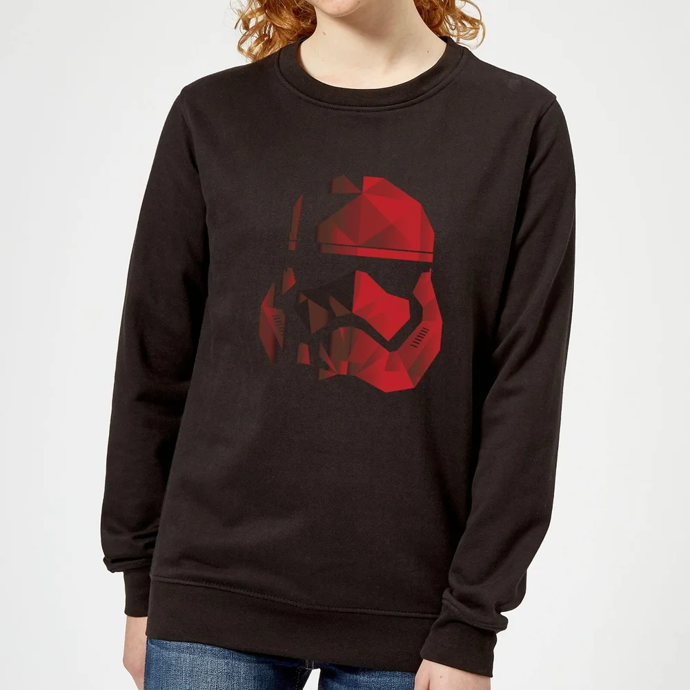 Star Wars Jedi Cubist Trooper Helmet Dames Trui - Zwart - S Afbeelding 1