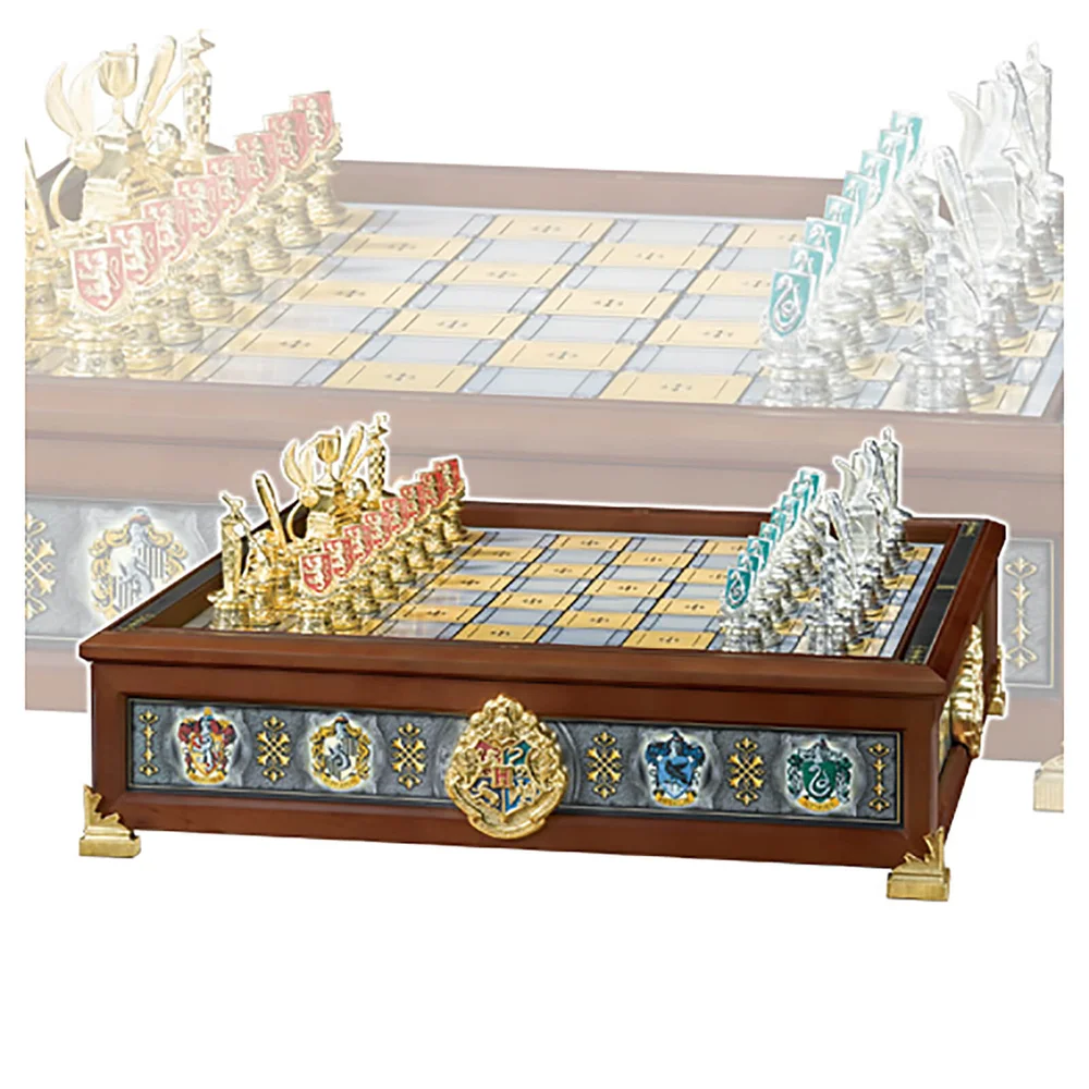 Harry Potter Quidditch Chess Set - Silver/Gold Plated Afbeelding 1
