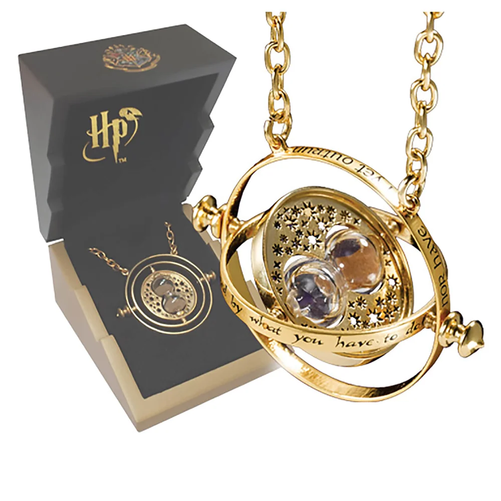 Harry Potter 24K Gold Plated Sterling Silver Replica Time Turner Afbeelding 1