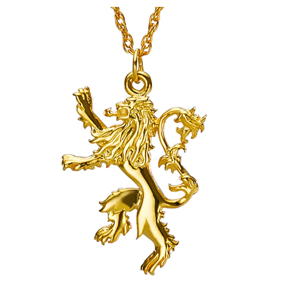 Game of Thrones verguld Huis Lannister Sterling zilveren hanger Afbeelding 1